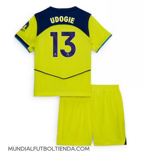 Camiseta Tottenham Hotspur Destiny Udogie #13 Tercera Equipación Replica 2025-26 para niños mangas cortas (+ Pantalones cortos)